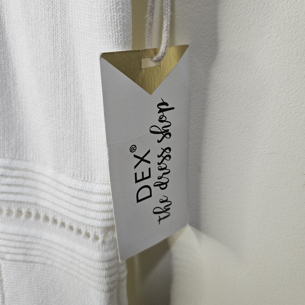 Dex Size Large White Summer Dress New with Label Ready to wear - Picture 7 of 9
